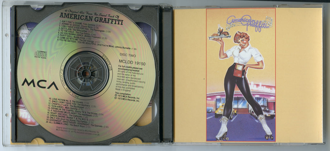 AMERICAN GRAFFITI Original CD Soundtrack (Inside) 