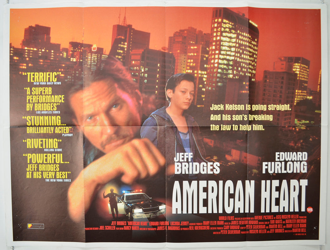 American Heart   Original Quad Poster - Film Poster - Movie Poster 