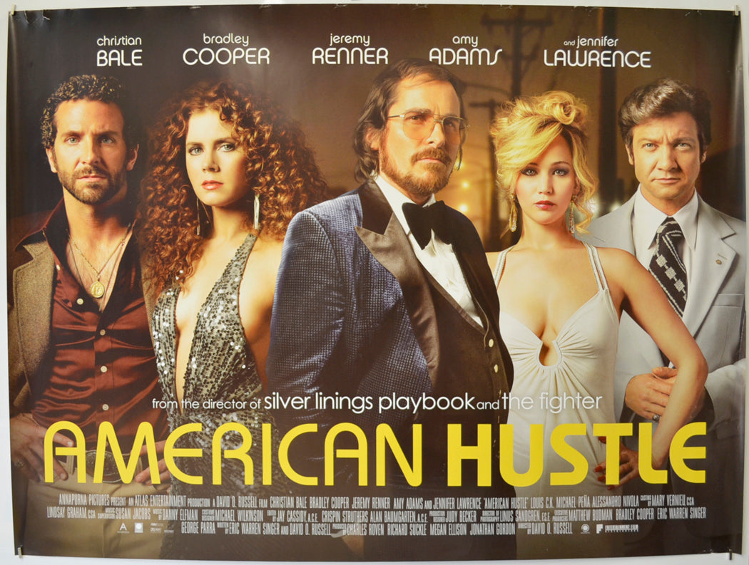 American Hustle  Original Quad Poster - Film Poster - Movie Poster