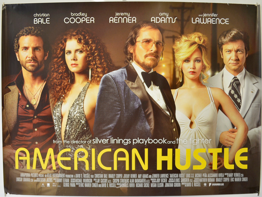 American Hustle  Original Quad Poster - Film Poster - Movie Poster