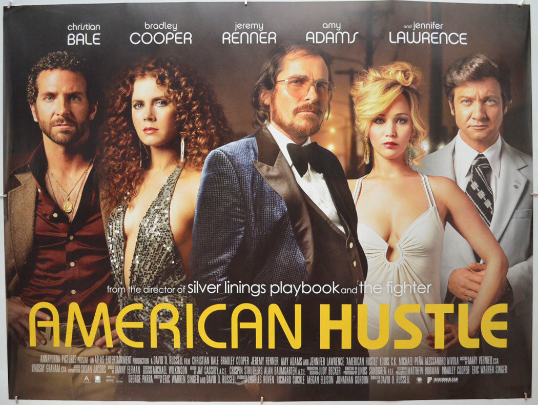 American Hustle  Original Quad Poster - Film Poster - Movie Poster