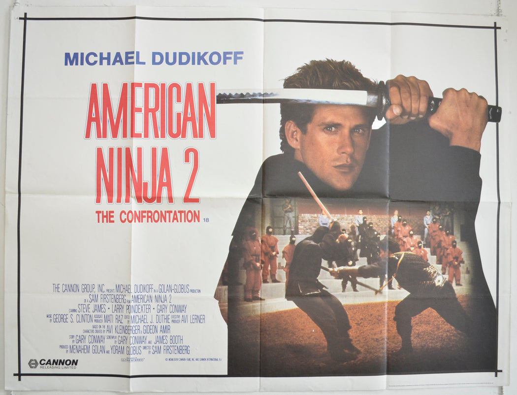 American Ninja 2 : The Confrontation  Original British Quad Poster - Film Poster - Movie Poster 