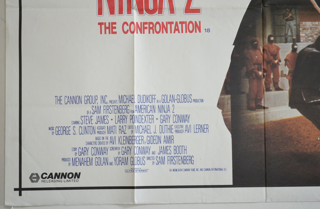 AMERICAN NINJA 2 : THE CONFRONTATION (Bottom Left) Cinema Quad Movie Poster 