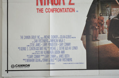 AMERICAN NINJA 2 : THE CONFRONTATION (Bottom Left) Cinema Quad Movie Poster 