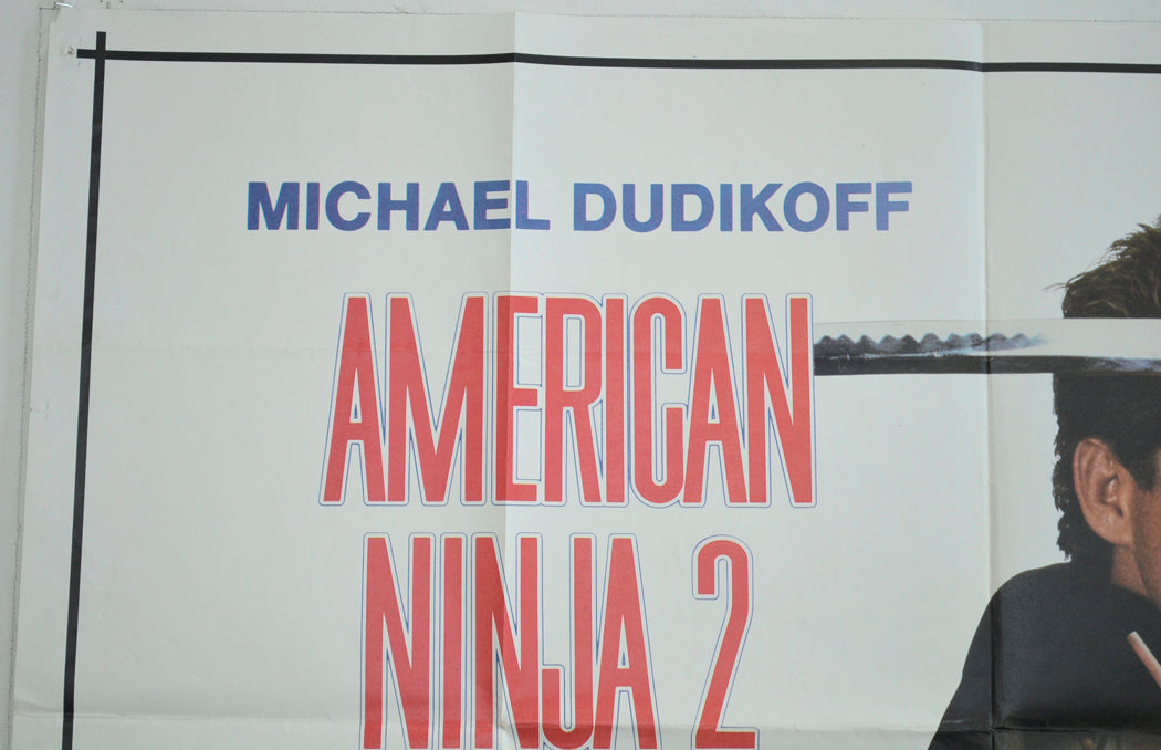 AMERICAN NINJA 2 : THE CONFRONTATION (Top Left) Cinema Quad Movie Poster 