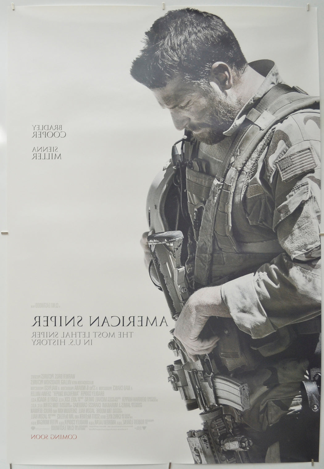 American Sniper (Back) Cinema One Sheet Movie Poster 