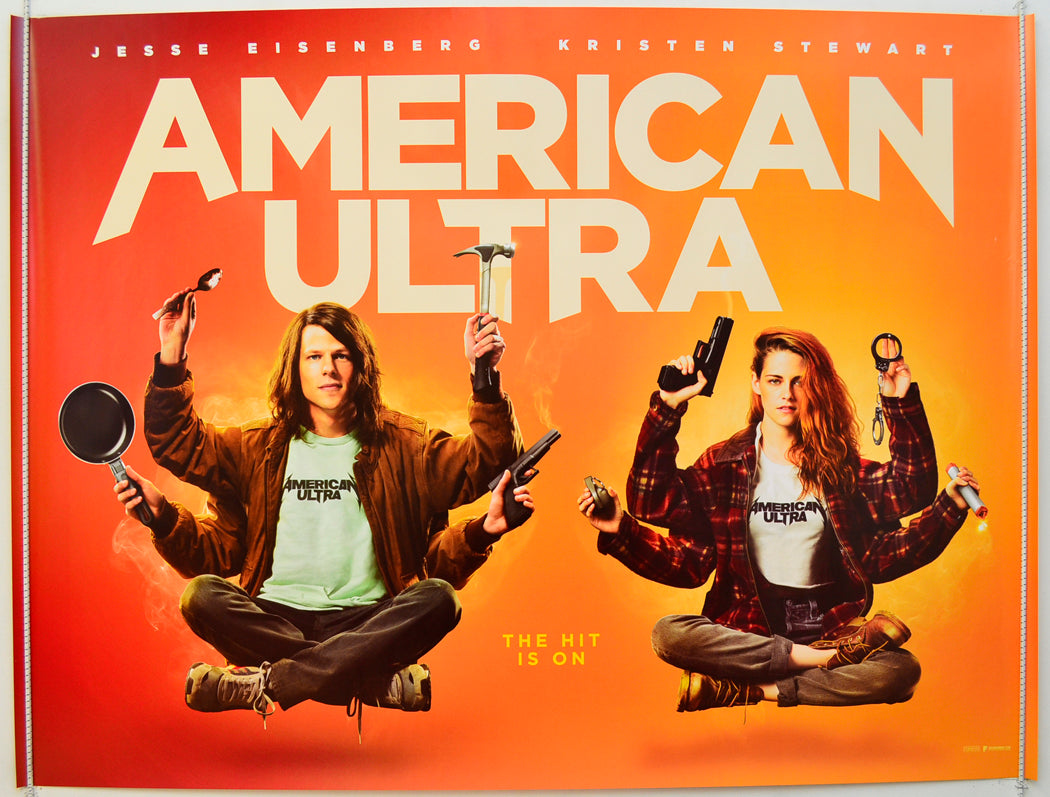 American Ultra  (Teaser / Advance Version)   Original Quad Poster - Film Poster - Movie Poster  