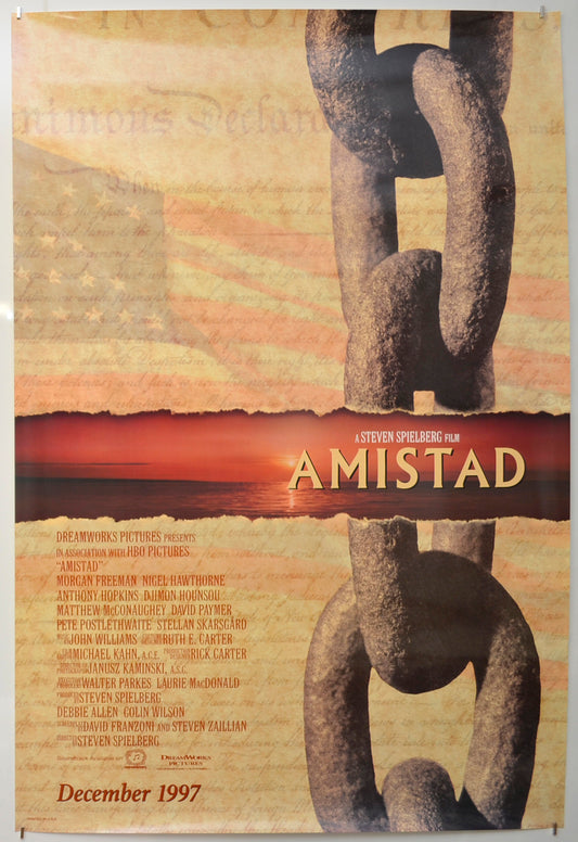 Amistad  (Teaser / Advance Version)   Original One Sheet Poster - Film Poster - Movie Poster