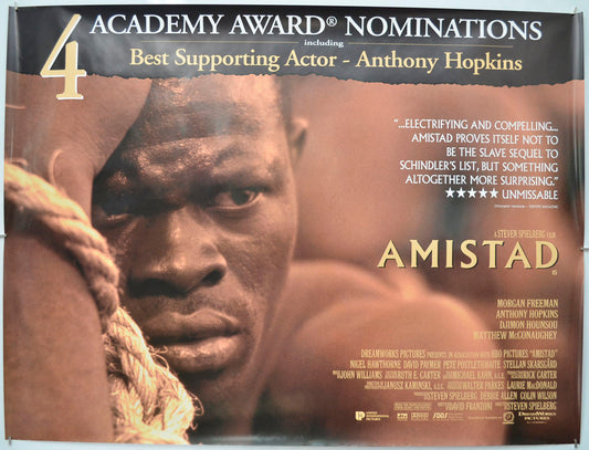 Amistad (Awards Version) Original Quad Poster - Film Poster - Movie Poster