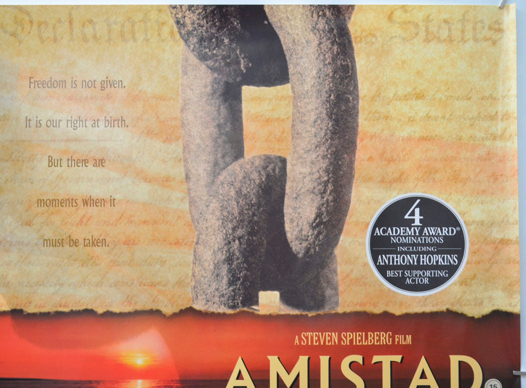 AMISTAD (Top Right) Cinema Quad Movie Poster 