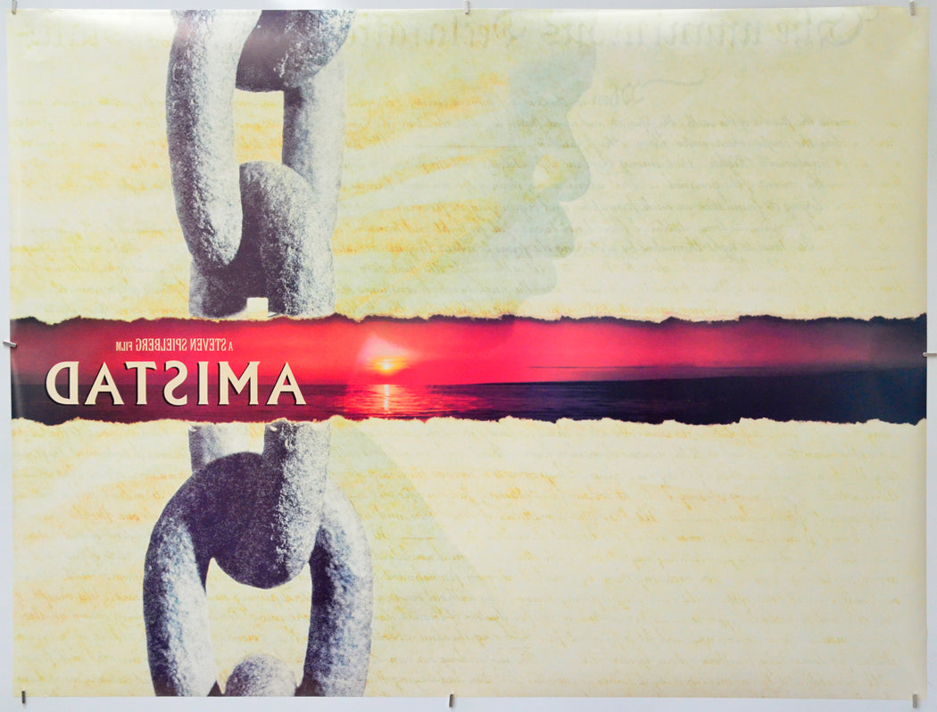 Amistad (Back) Cinema Quad Movie Poster 
