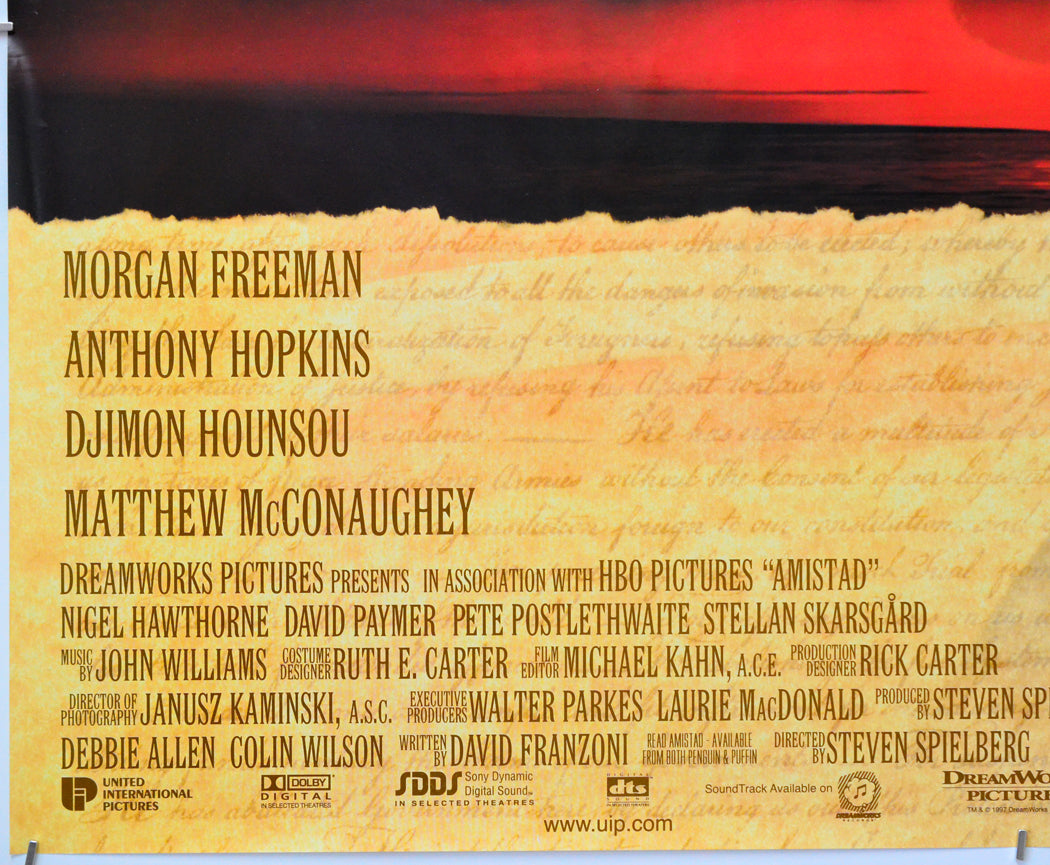Amistad (Bottom Left) Cinema Quad Movie Poster 