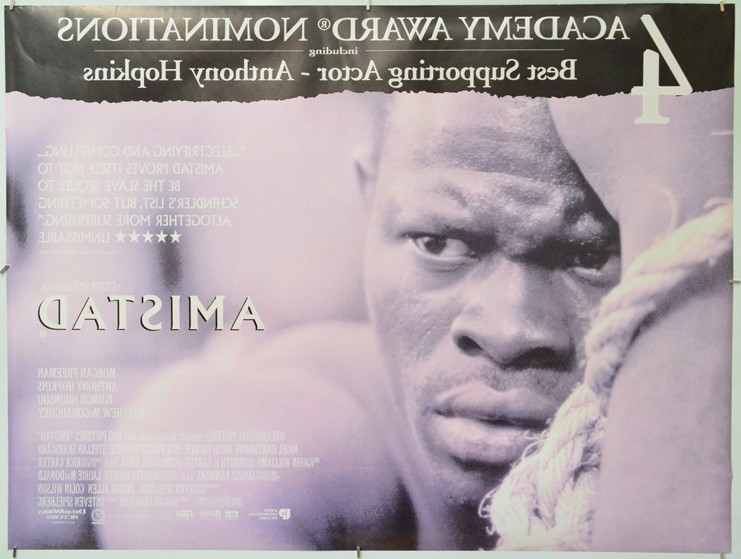 Amistad (Back) Cinema Quad Movie Poster 