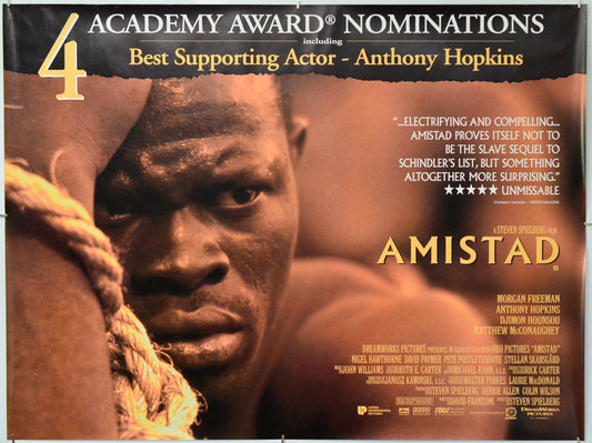 Amistad - Original Quad Poster - Film Poster - Movie Poster