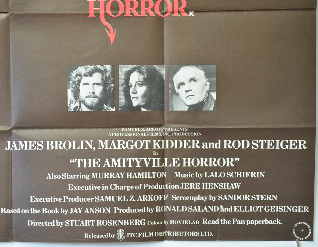 THE AMITYVILLE HORROR (Bottom Right) Cinema Quad Movie Poster 