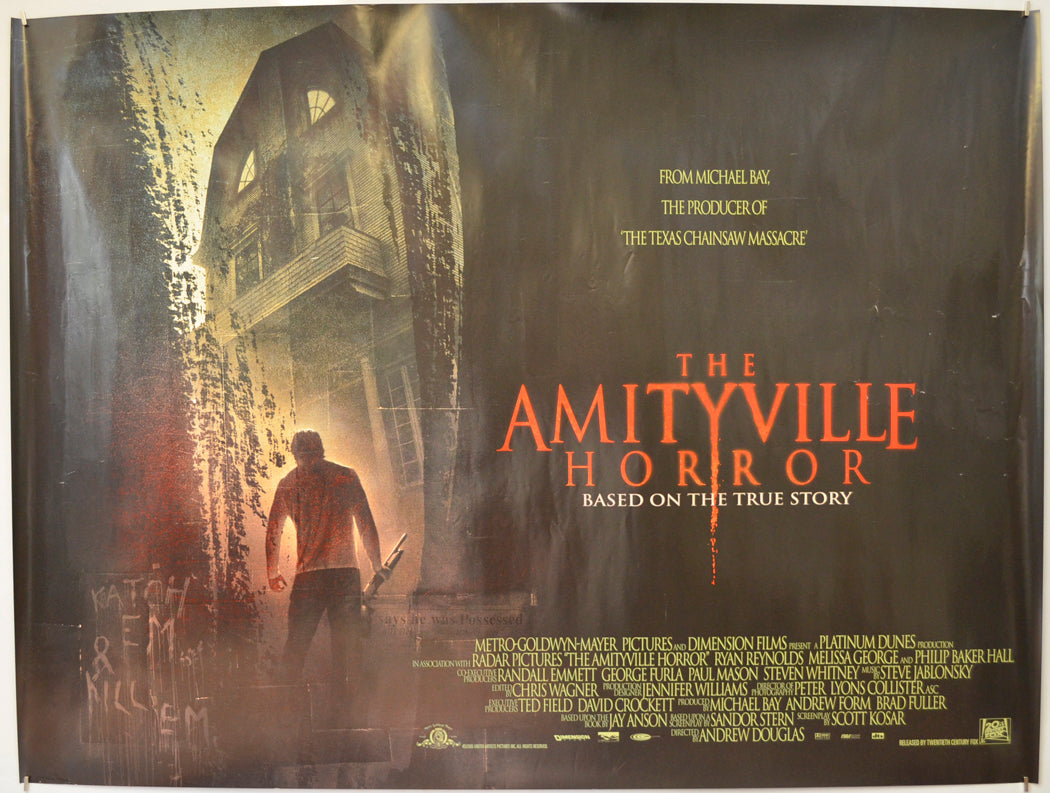 The Amityville Horror Original Quad Poster - Film Poster - Movie Poster  