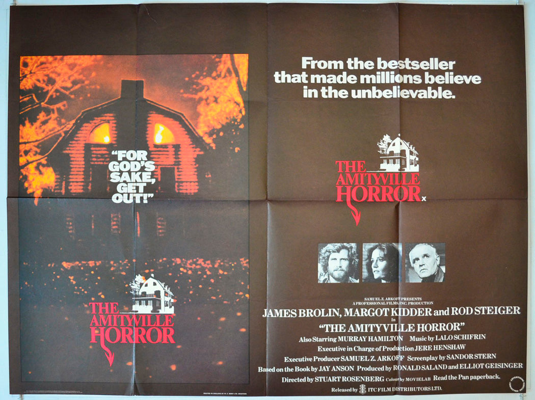 The Amityville Horror Original British Quad Poster - Movie Poster