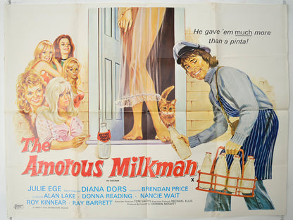 The Amorous Milkman   Original Quad Poster - Film Poster - Movie Poster 