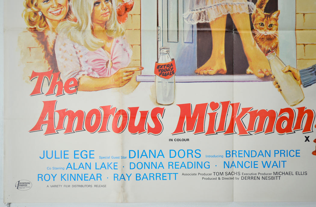 THE AMOROUS MILKMAN (Bottom Left) Cinema Quad Movie Poster 