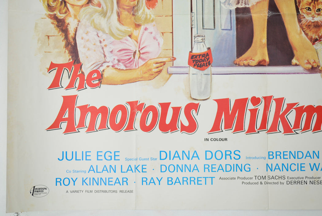 THE AMOROUS MILKMAN (Bottom Left) Cinema Quad Movie Poster 