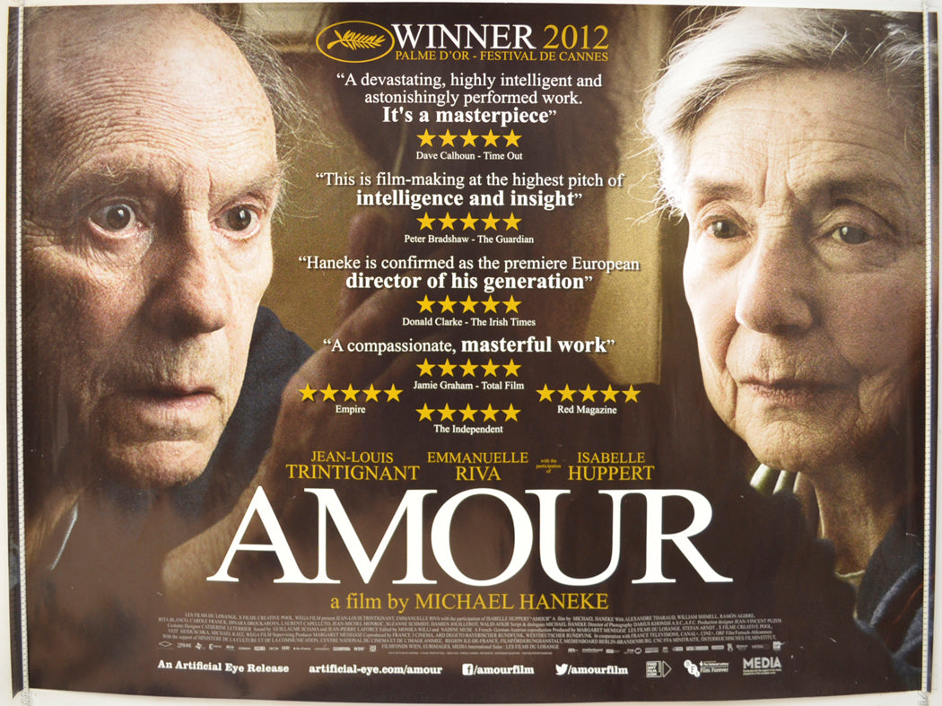 Amour  Original Quad Poster - Film Poster - Movie Poster 