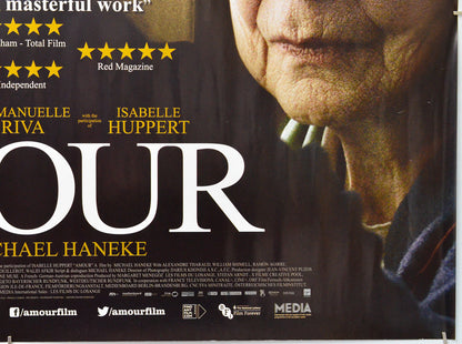 Amour (Bottom Right) Cinema Quad Movie Poster 