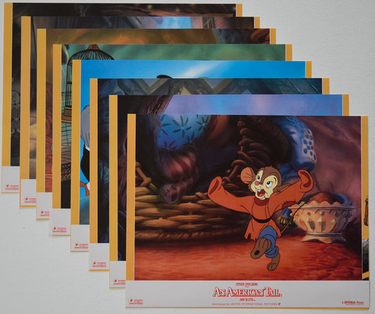 AN AMERICAN TAIL (Full View) Cinema Set of Colour FOH Stills / Lobby Cards  