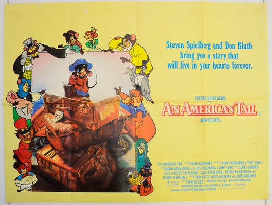 An American Tail Original Quad Poster - Film Poster - Movie Poster  