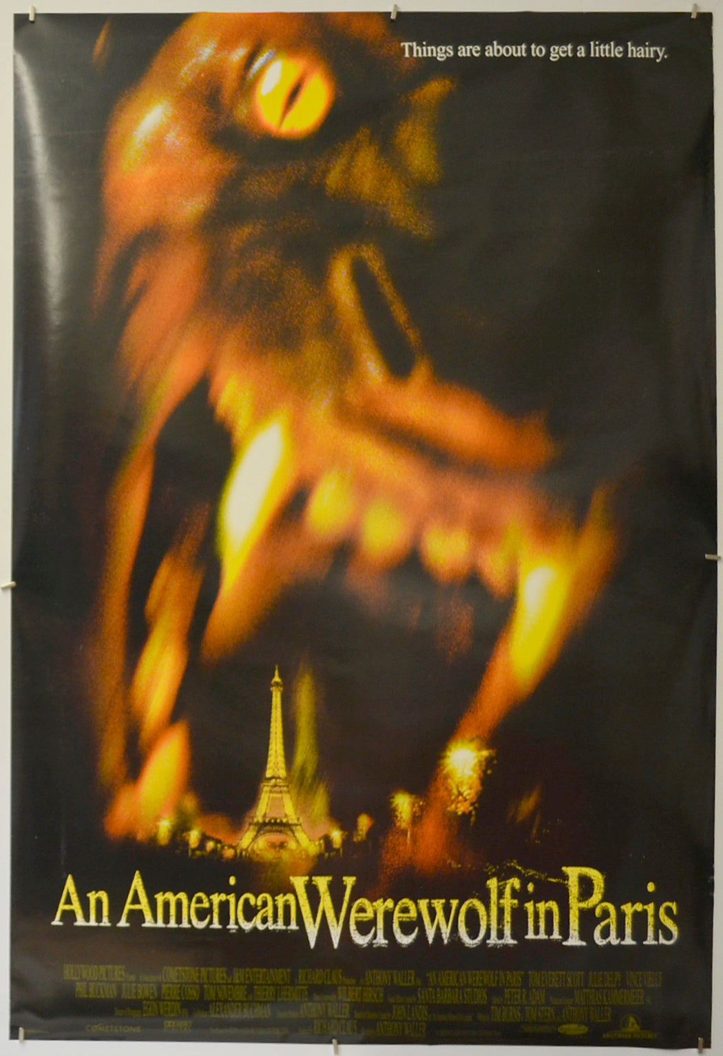 An American Werewolf In Paris Original One Sheet Poster - Film Poster - Movie Poster