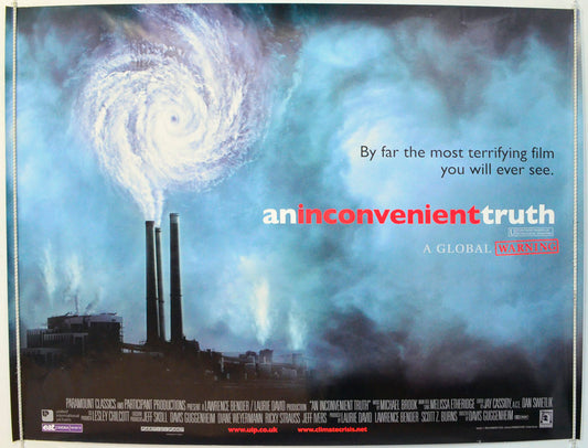 An Inconvenient Truth Original British Quad Poster - Film Poster - Movie Poster 