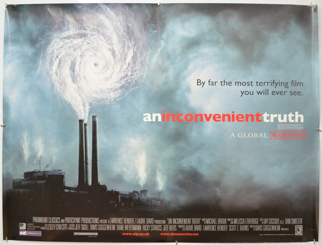 An Inconvenient Truth - Original Quad Poster - Film Poster - Movie Poster