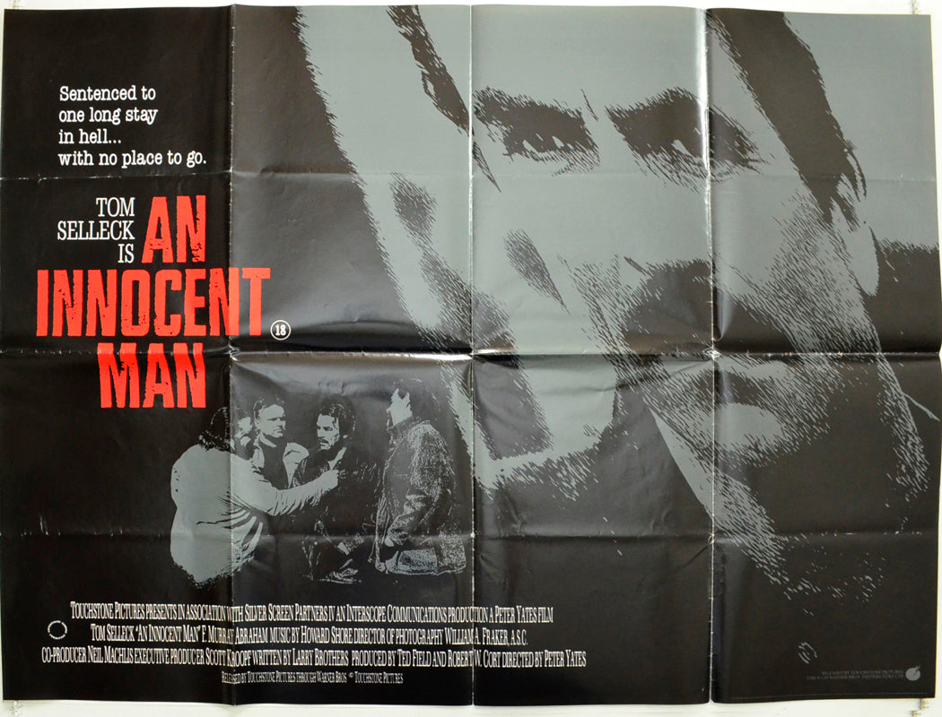 An Innocent Man Original British Quad Poster - Film Poster - Movie Poster 