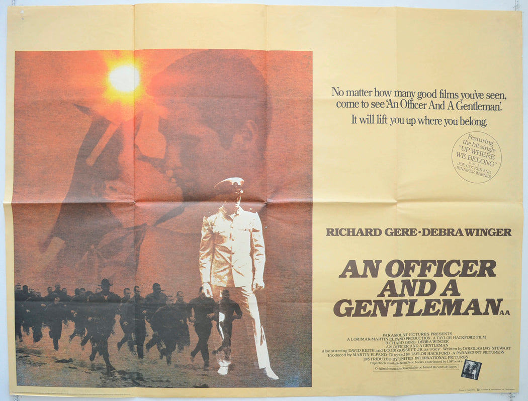 An Officer And A Gentleman  Original British Quad Poster - Film Poster - Movie Poster 