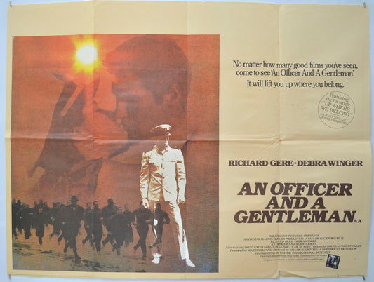 An Officer And A Gentleman Original Quad Poster - Film Poster - Movie Poster