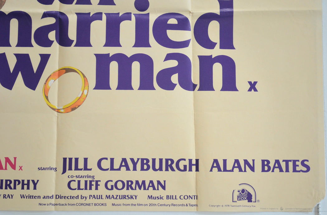 AN UNMARRIED WOMAN (Bottom Right) Cinema Quad Movie Poster 