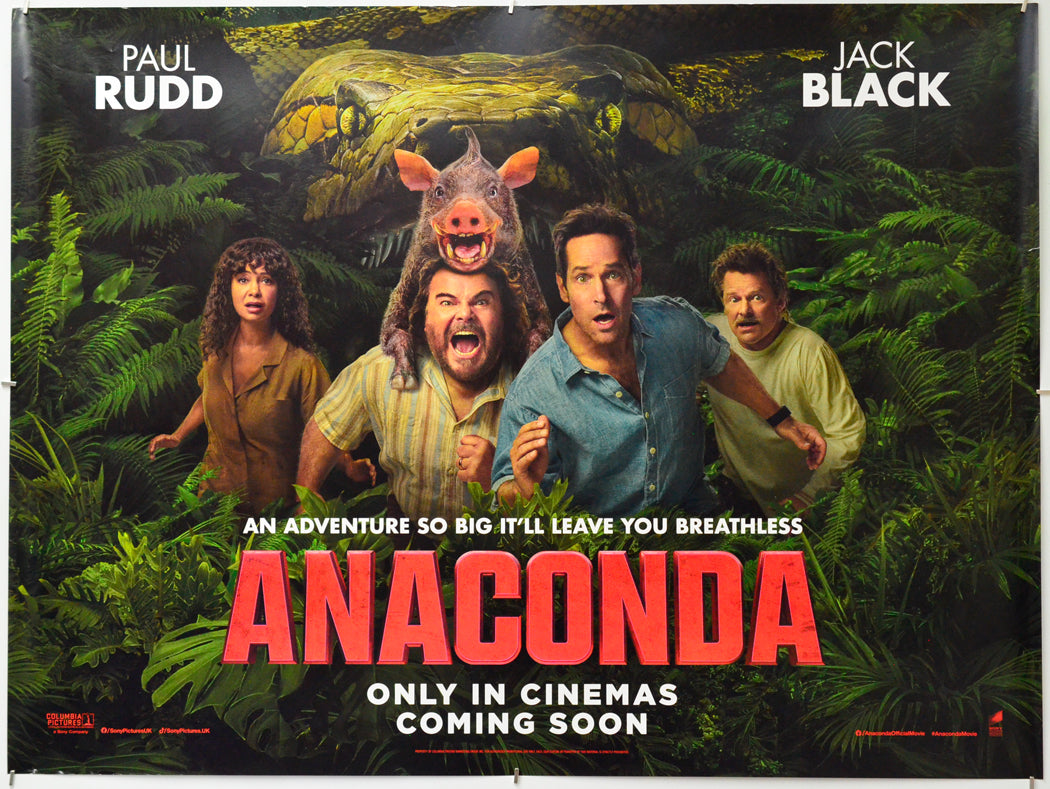 Anaconda - Original Quad Poster - Film Poster - Movie Poster