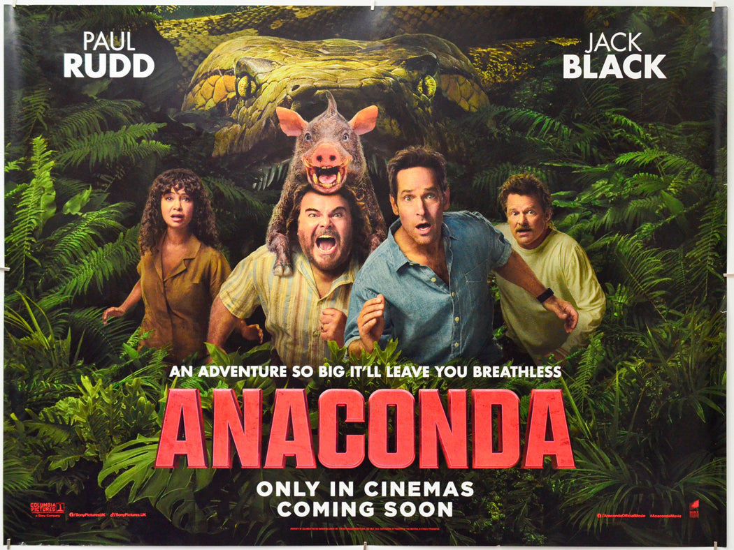Anaconda - Original Quad Poster - Film Poster - Movie Poster