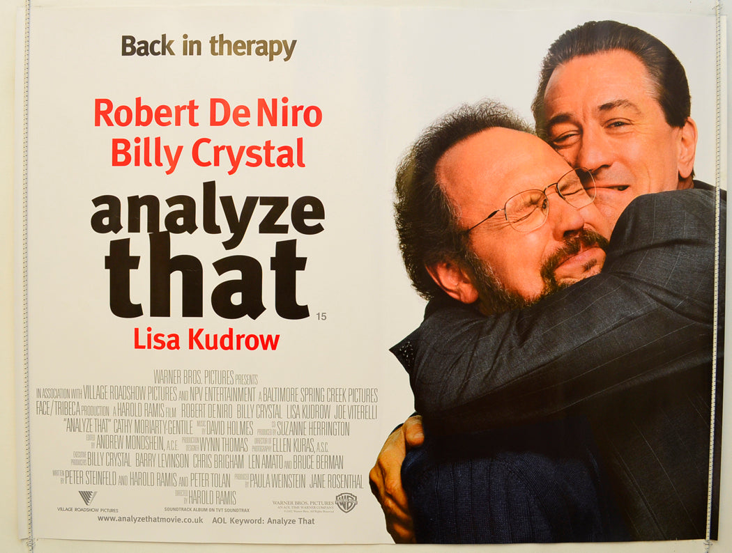 Analyze That Original Quad Poster - Film Poster - Movie Poster  