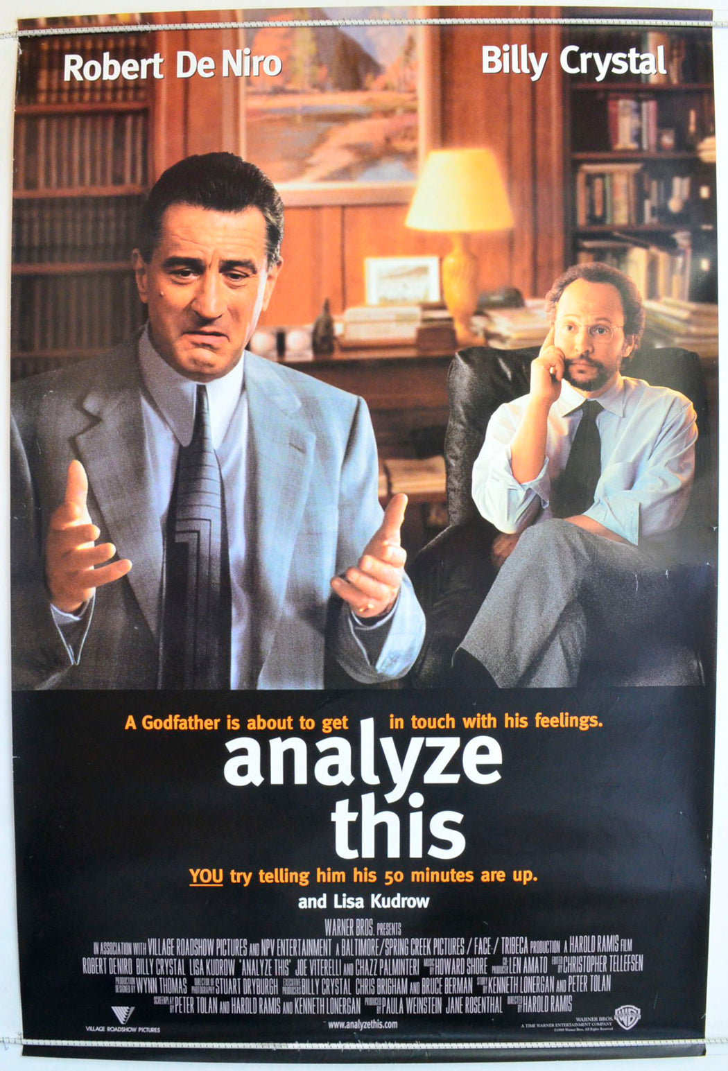 Analyze This Original One Sheet Poster - Film Poster - Movie Poster 