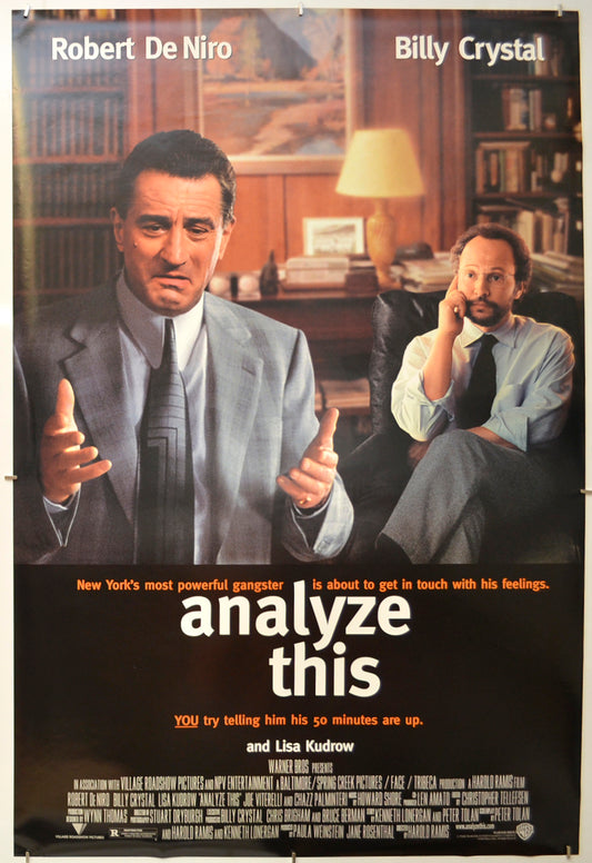 Analyze This Original One Sheet Poster - Film Poster - Movie Poster