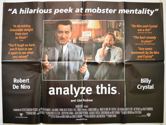 Analyze This  Original British Quad Poster - Film Poster - Movie Poster 