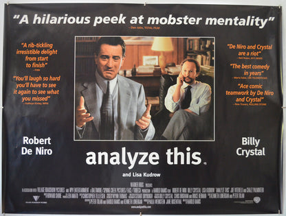 Analyze This (Reviews Version)  Original Quad Poster - Film Poster - Movie Poster  