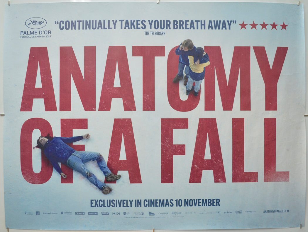 Anatomy Of A Fall (a.k.a. Anatomie d'une chute) Original Quad Poster - Film Poster - Movie Poster