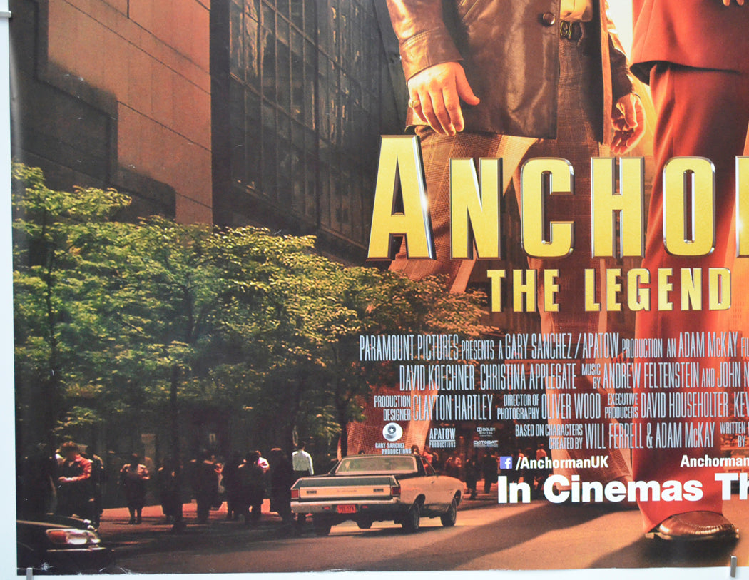 ANCHORMAN 2 - THE LEGEND CONTINUES (Bottom Left) Cinema Quad Movie Poster 