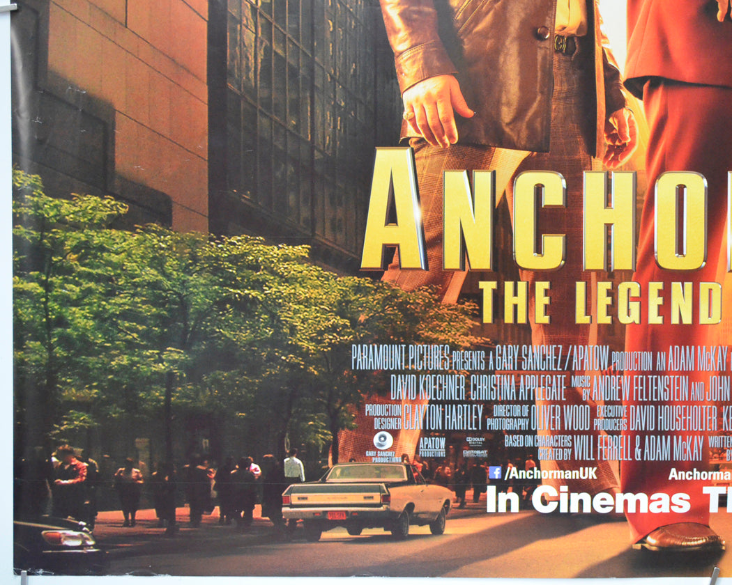 ANCHORMAN 2 - THE LEGEND CONTINUES (Bottom Left) Cinema Quad Movie Poster 