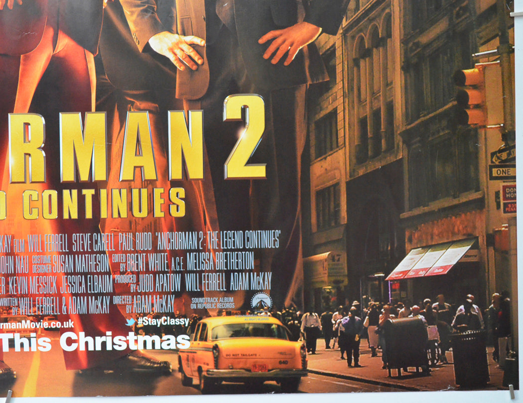 ANCHORMAN 2 - THE LEGEND CONTINUES (Bottom Right) Cinema Quad Movie Poster 