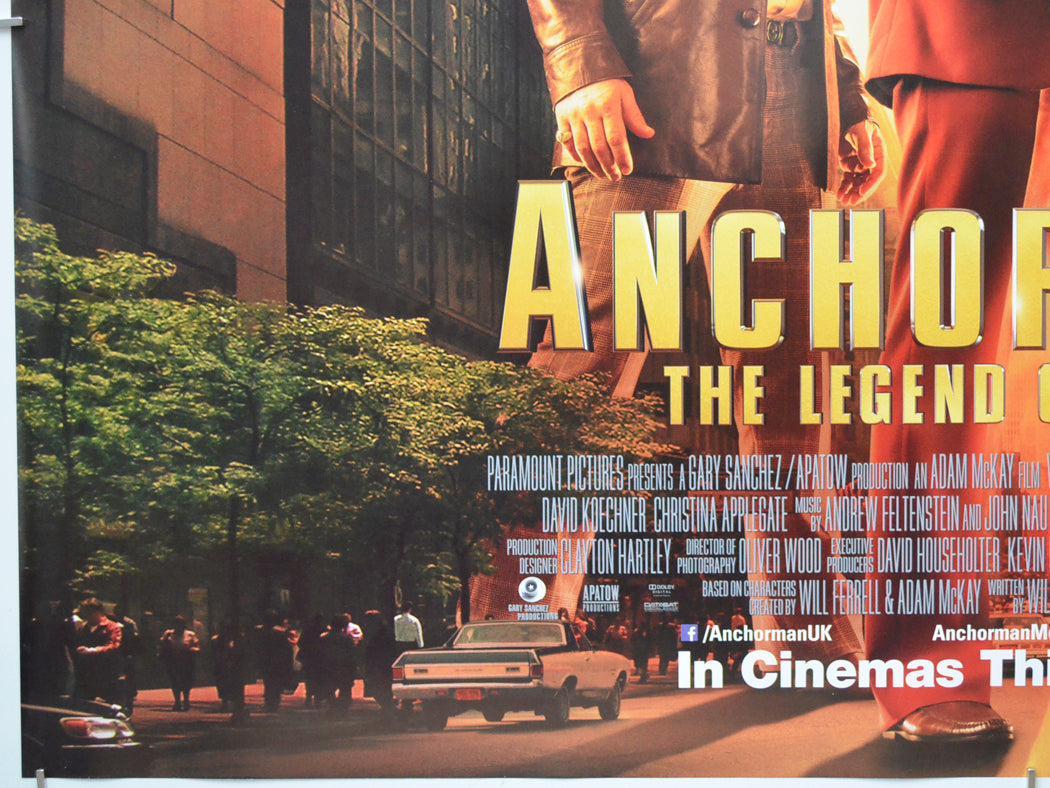 ANCHORMAN 2 - THE LEGEND CONTINUES (Bottom Left) Cinema Quad Movie Poster 