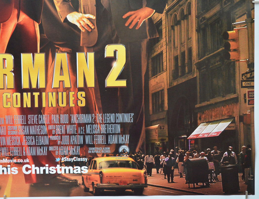 ANCHORMAN 2 - THE LEGEND CONTINUES (Bottom Right) Cinema Quad Movie Poster 