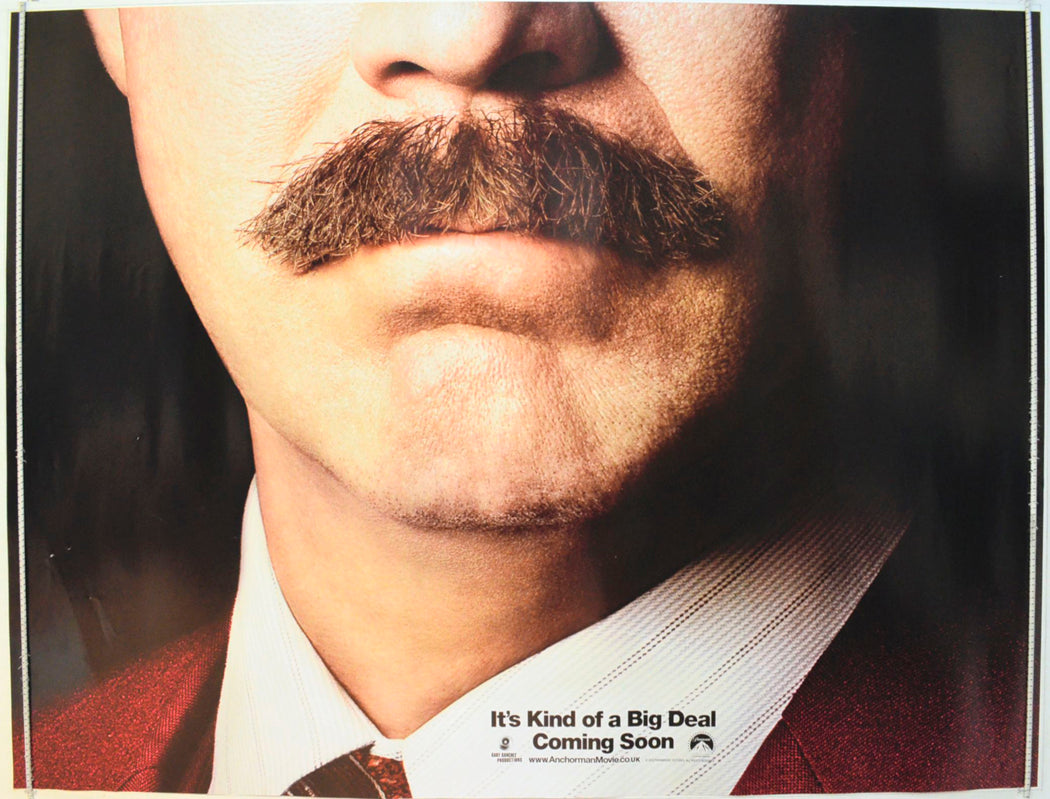 Anchorman 2 - The Legend Continues  (Teaser / Advance Version)   Original British Quad Poster - Film Poster - Movie Poster 