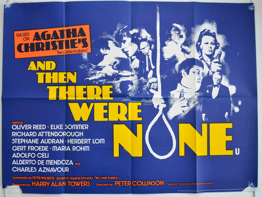 And Then There Were None  Original British Quad Poster - Film Poster - Movie Poster 